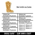 thumbnail image 2 of Cowboy Boot Western Wood Mini Charms Shapes DIY Craft Jewelry - No Hole - 30mm (6pcs), 2 of 7