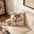 thumbnail image 5 of Boovnll 4th of July Pillow Covers 18x18 Inch Red White Blue Linen Patriotic Pillow Covers for Independence Day Memorial Day Home Sofa Couch Bed Decor, 4th of July Decorations, 5 of 5