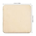 thumbnail image 4 of Aloha 200 Pcs Square Wood Slices Blank Wood Pieces Unfinished DIY Plaque for Painting Art Crafts 25MM, 4 of 8