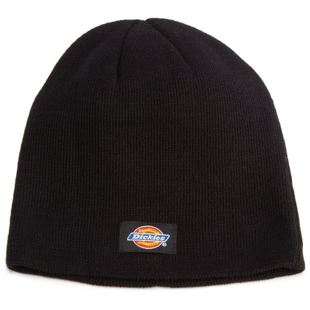 Dickies Core 874 Black Basic Knit Beanie Hat with Visor 9" Cap