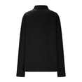 thumbnail image 4 of EGNMCR Women Elegant Wool Pea Coat Lapel Collar Mid Long Winter Overcoats with Belted Pockets Fall Winter, 4 of 6
