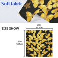 thumbnail image 6 of Iauyy Satin Napkins Set of 6- Beautiful Butterfly- Yellow DIY Printing Decoration Cloth Napkin- Easy Care for Home/Party, 6 of 8