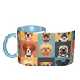thumbnail image 4 of Cute Dog Sketch Coffee Mug Fun Custom Ceramic Mugs 11oz Sky Blue, 4 of 5
