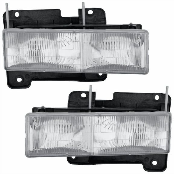 Fits 95-00 Tahoe (Classic) 92-00 Yukon Left &  Right Composite Headlights (Pair)