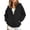 00-Black#1287, variant on Kiijoy Toddler Girls Casual Zip Up Hoodie Kids Sweatshirt with Pocket, Black, Sizes 3-4T