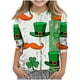 thumbnail image 2 of Blusas y camisas de manga larga y cuello redondo para niños y niñas, estilo casual, original, con estampado de manga 3/4 y cuello redondo, ideal para niñas de 3 a 14 años., 2 of 6