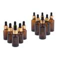 thumbnail image 1 of 12x s Con Cuentagotas Vacíos De Aceite Esencial Recargable Enlatado Sunnimix Botellas de gotero vacías, 1 of 5