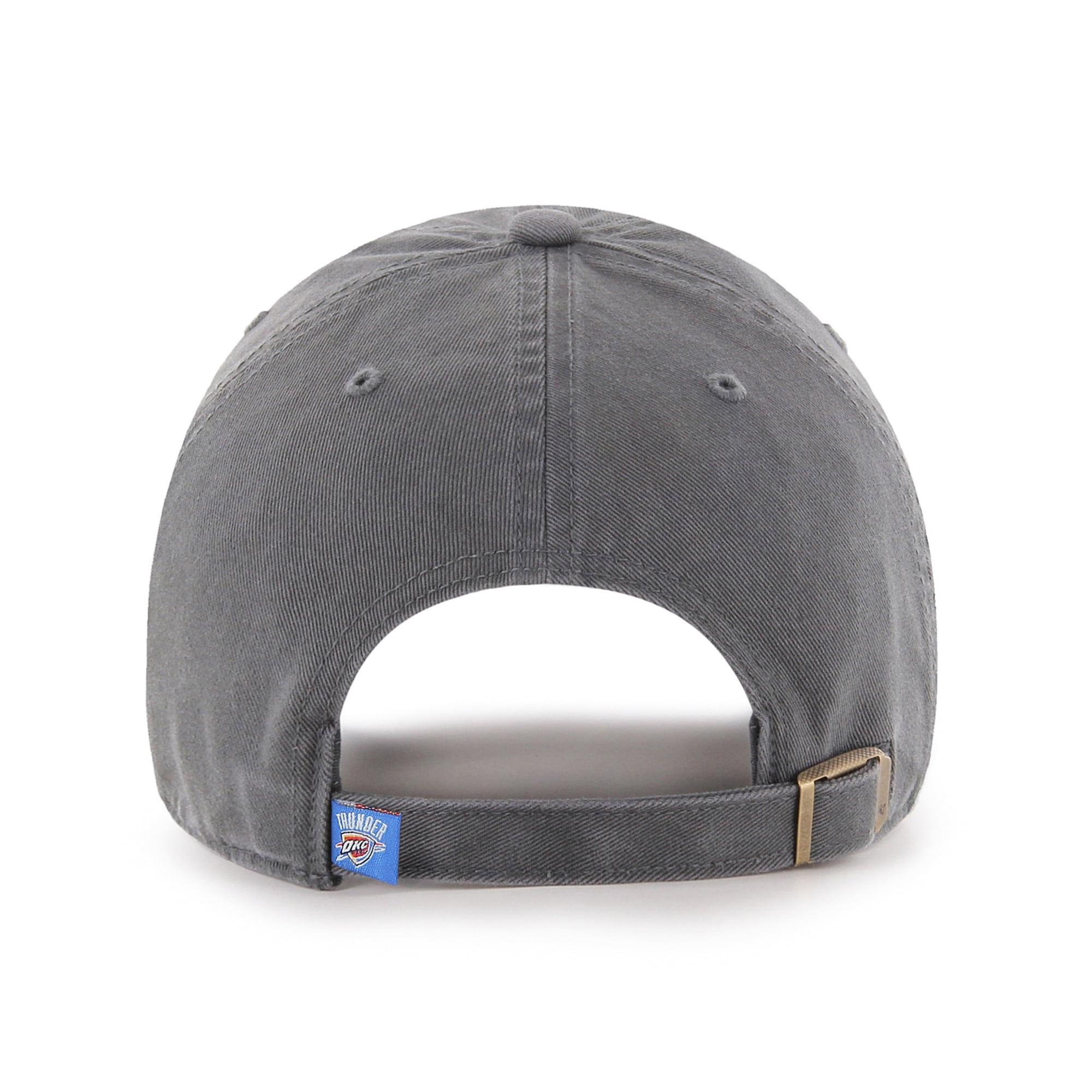 Men's '47  Charcoal Oklahoma City Thunder Core Logo Clean Up Adjustable Hat