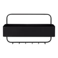 thumbnail image 3 of Kate and Laurel Yeager Modern Pocket Wall Organizer, 21 x 14, Black, Decorative Mail and Key Holder for Wall, 3 of 10