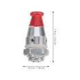 thumbnail image 5 of Hemoton 18 pcs  Universal Pressure Cooker Relief   Valve Set Aluminum Alloy Safety Valve Replacement Parts for Ninja     High Pressure Cookers, 5 of 8