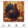thumbnail image 2 of Bathroom Mat Set, Autumn Harvest Scene Pattern Printed on Modern Shower Curtain Sets for Bathroom Set, Perfect for Bathroom Hotel Dorm Spa Home, 72 x 72 inches, 2 of 8