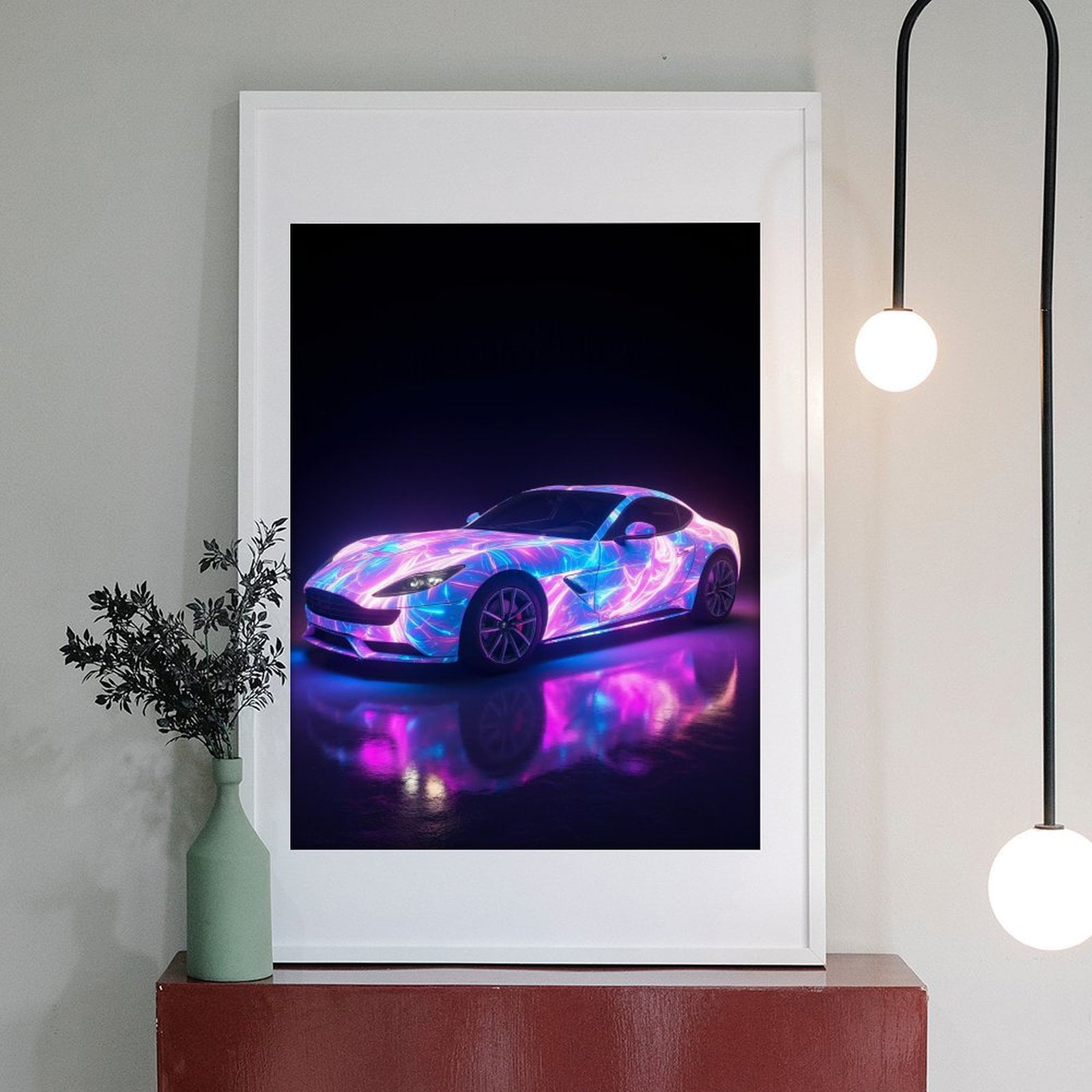 Diamond Art Kits for Adults - 5d Neon Sports Car Night Lights Diamond Painting for Adults, Diamond Art for Adults Beginners, Diamond Painting Kits for Adults for Home Wall Decor