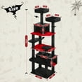 thumbnail image 2 of Pefilos 72" Large Cat Tree Tower with Sisal Scratching Post, Indoor Cat Condo for Big Cat Maine Coon, Black, 2 of 6