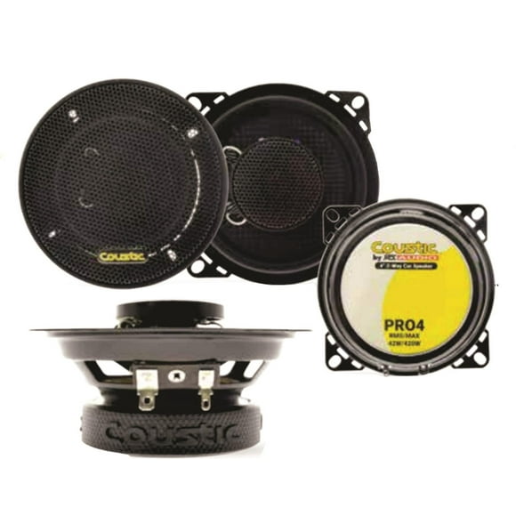 Juego de 2 Bocinas Coaxiales 4 PULGADAS 2 Vías Coustic CHPRO4
