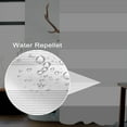 thumbnail image 3 of White Boho Stall 36x72 inches Shower Curtain Set for Bathroom Grey Stripe Lines Bathtub RV Room Partition Decoration Waterproof Fabric Shower Curtains with Hooks, 3 of 6