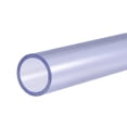 thumbnail image 1 of Unique Bargains 25.6mm ID 32mm OD 0.2m Transparent Blue PVC Rigid Round Pipe High Transparency, 1 of 6