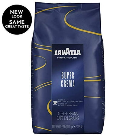 Lavazza Super Crema Whole Bean Coffee Blend, Medium Espresso Roast, 35.2 Ounce (Best Coffee Beans For Espresso Crema)