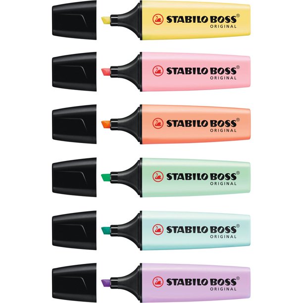 Stabilo BOSS Original Highlighter Set, Pastels 