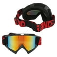 thumbnail image 4 of Lunettes de Moto Tout-Terrain, Lunettes de VTT Sangle Élastique Coussin Éponge Anti-Impact Lentille PC Pliable Anti-Vent Sable pour Ski pour Hommes Monture Noire Lunettes Rouges, Monture Bleue Lunettes de Couleur, 4 of 8