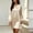 Beige, variant on Lolmot Plus Size Satin A Line Dresses for Women Dressy Casual Long Puff Sleeve V Neck Mini Dress Flowy Fall Wedding Guest Dresses