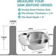 thumbnail image 3 of Kitchen Sink Strainer Basket, Multipurpose Corner Sink Strainer Food Catcher Leftovers Garbage Storage, Stainless Steel Drain Basket, 3 of 4