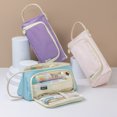 thumbnail image 3 of Large Pencil Case Students Stationery Portable Pen Storage School Supplies Pen Box Pencil Cases Bags Office Stationary Supplies A4 Twill, 3 of 6