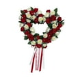 thumbnail image 3 of Corona colgante para puerta de entrada, corona de San Valentín, decoración, suministros para fiestas, letrero de amor con forma de corazón rojo, 3 of 9