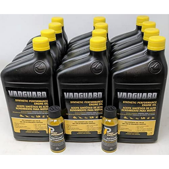 Briggs & Stratton 15W-50 (12 Quarts) Full Synthetic Vanguard Engine Oil with Fuel Treatment