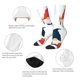 thumbnail image 4 of Fotbe School Cute Gnomes Calcetas Largas con Estampado para Hombre y Mujer – Calcetas de Compresión Transpirables y Elásticas, Viajar y Uso Diario Talla 5-11, 4 of 6