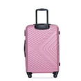 thumbnail image 7 of 3 Piece Luggage Sets,Suitcases with Wheels TSA Lock,ABS Lightweight Suitcase with Two Hooks, 20/24/28,Pink, 7 of 7