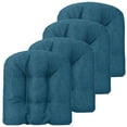 thumbnail image 1 of Gymax 4 Pcs Patio Dining Chair Cushions U-Shaped Chair Pads Non-Slip Bottom Navy Blue, 1 of 9