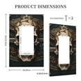 thumbnail image 3 of Daiia Metal Style Horned Skull Pattern Decorator Wall Plate Child Safe Outlet Cover, Switch and Outlet Covers,Size 1-Gang 5.0" x3.0" , Polycarbonate Thermoplastic-Style U, 3 of 6