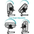 thumbnail image 4 of 4 Inch Small USB Desk Fan, Mini Quiet Fan with Metal Construction & Strong Airflow & 360Adjustable Tilt Angle, Personal Cooling Fan for Desktop Office (Black), 4 of 5