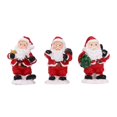 thumbnail image 1 of 3 Figuras Miniatura de Papá Noel para Decoración Navideña, Colección de Accesorios para Fotos (pequeñas)., 1 of 9