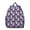 Purple French Bulldog, variant on Pitbull Dog and Footprint Backpack Backpack for School,Cute School Bag,Schoolbag with Adjustable Shoulder Straps & Padded Back,13.8"x11.4"x6"