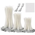 thumbnail image 1 of Juego de 300 mechas de Vela funcionales sin Humo, con 100 Pegatinas para mechas, para la fabricación de Velas de Pilar y Velas caseras., 1 of 4