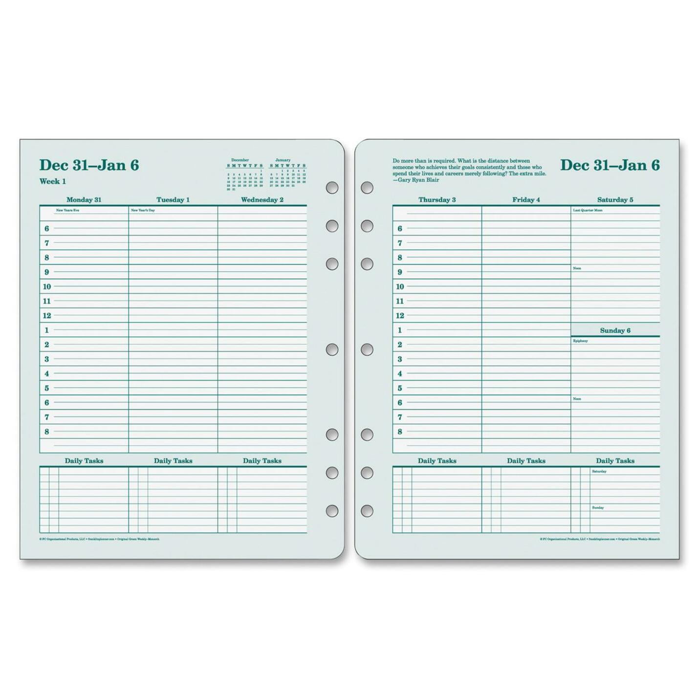 Calendars & Planners Franklin Covey Fits Day Timer Gillio Happy Planner