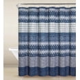 thumbnail image 1 of Rideau de Douche en Polyester avec Crochets en Métal, 70x72 Pouces, Bleu Marine, 1 of 2