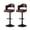 Brown, variant on MOONMISS Swivel Bar Stools Set of 2, Wooden Kitchen Bar Chairs with Back, PU Leather Counter Height Barstools for Kitchen Island,Yellow