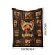 thumbnail image 1 of Manta de franela con diseño de Yorkshire Terrier, suave y acogedora, ideal para decoración del hogar, viajes, picnics, camping, cálida, regalo para amantes de los perros, material lavable., 1 of 3