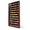 Mahogany Finish, variant on Black Finish Wall Mountable Challenge Display Case Cabinet Rack
