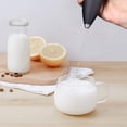 thumbnail image 2 of Batidora de mano - Espumador de café de acero inoxidable Espumador de mano eléctrico, batidor eléctrico inalámbrico con pilas y espumador de leche, 2 of 5