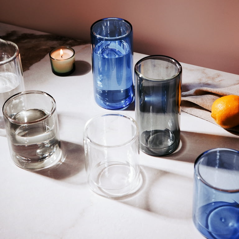 Thyme & Table 13oz Double Wall Clear Drinking Glass, Insulated