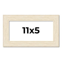 11x5 Frame White Real Wood Picture Frame Width 1.5 inches | Interior Frame Depth 0.5 inches | Barn