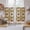 Brown, variant on Desert Camels Tier Curtains 24 Inch Length, Tropical Palm Trees Sand Cords Brown Cafe Short Curtains for Bathroom Over Sink, Small Kitchen Curtain Light Filtering Tiered Drapes 2 Panels 27.5"Wx24"L