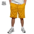 thumbnail image 6 of Men's Athletic Mesh Shorts with Drawstring 2 Pockets Lightweight Gym Workout Wear Basketball Shorts 8" Inseam, Pack of 3, 6 of 6