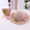 thumbnail image 2 of Ccpelsie Girl and Boys Sun Hat with Wide Brim Bucket Hats Adjustable Floppy Sun Hat for Toddler Kids(Pink,One Size), 2 of 7