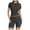 Dark Gray, variant on Fgnfyis Womens 2 Piece Sets Summer Workout Short Matching Sets Clothing Going Out Two Piece Outfits Tracksuit Set Women's Shorts Suit Light Purple L