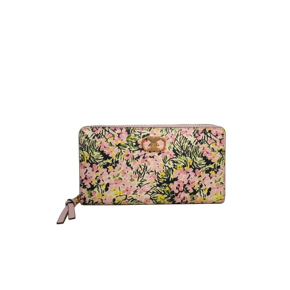 Tory Burch 73095-960 Women's Gemini Link Flower Field Zip Wallet
