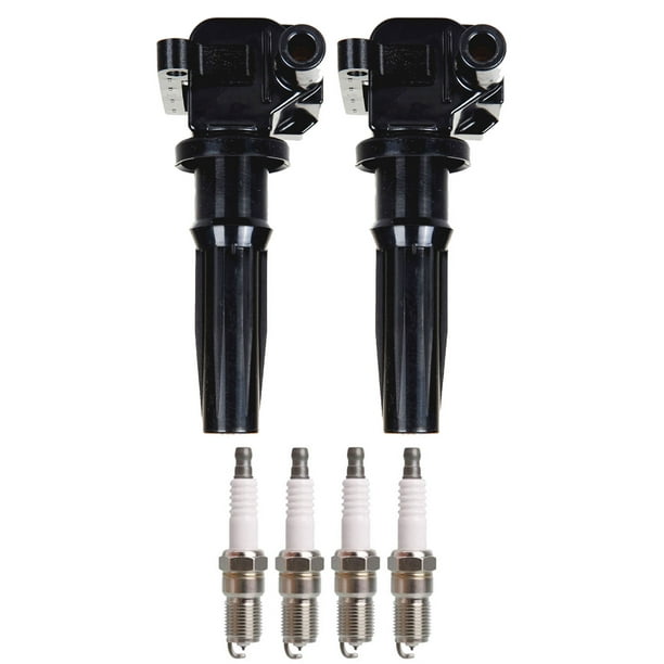 Set of 2 ISA Ignition Coils and 4 Spark Plugs for 19992006 Kia Optima